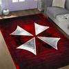 Umbrella Corporation Logo Floor Mat Design for Hallway Study room Dining Room Foyer Antislip Carpet Anime Office Decor Wedding Party Gift