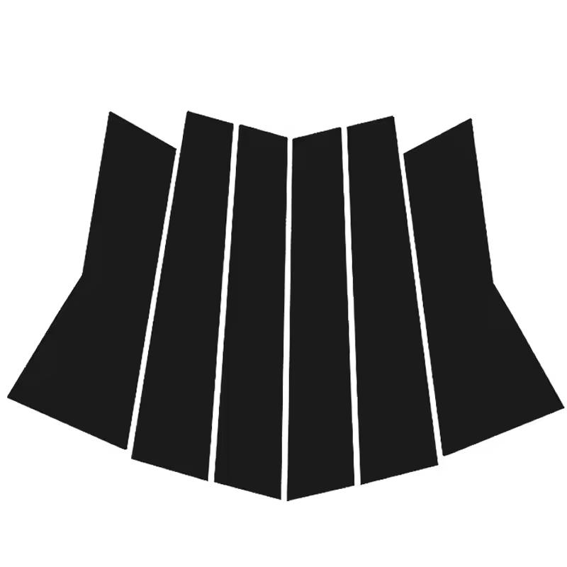 For Chery Tiggo 7 Pro 2020-2025 B/C Pillar Stickers -PC Window Decorative Trim for Middle Pillar,Car Exterior Accessoris 2025 nero