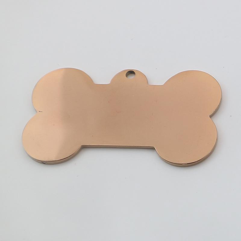 Personalized Engraved Pet Dog ID Tag with Bell and Necklace Collar for Cats and Dogs