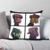 Gorillaz Demon Days Album Pillowcase Polyester Linen Velvet Creative Zip Decor Throw Pillow Case Home Cushion Cover 45X45
