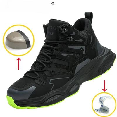 Steel Toe Kevlar-Midsole Safety Shoes Men Anti-Puncture Anti-Smash Non Slip Industrial Work Boots Protection Tactical Boots