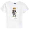 Polo Ralph Lauren SS23 Cartoon Pattern Printed Round Neck Short Sleeve T-Shirt Women Tops White WMPOKNINCU20737-100