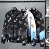 Gradient Men's Spring/Autumn Hooded Jacket - 2024 Trendy Color Jacket for Teens and Students