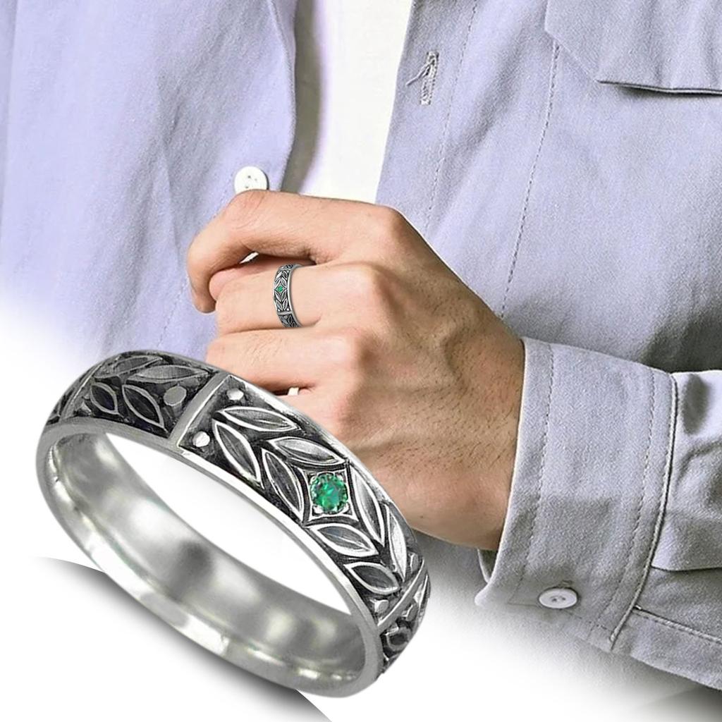 Party Männer Ringe Kreative Individuelle Unisex Ring Antik Überzogene Ehering Mit Größe 6-10 Männlichen Schmuck