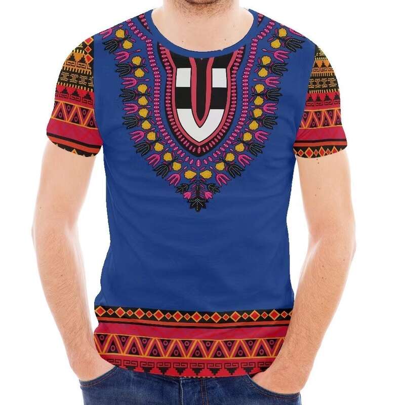 Men's casual top men's striped T-shirt