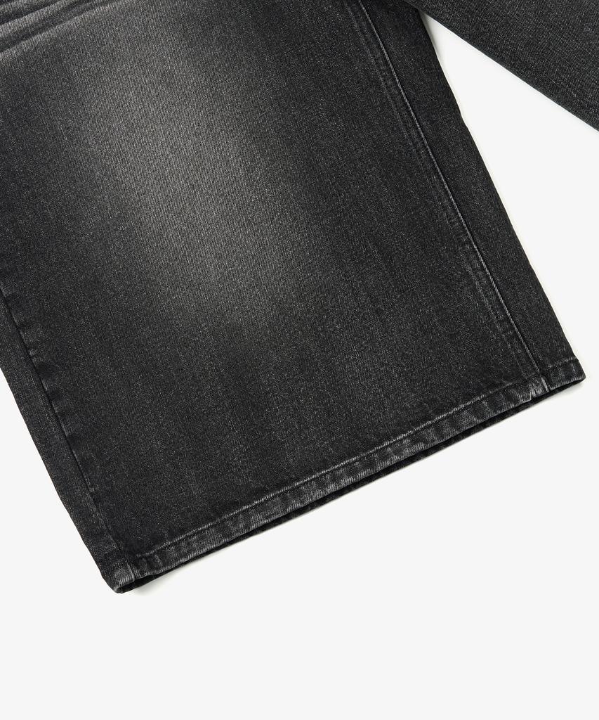 TOFFEE Washed Bermuda Denim Pants (Grey)