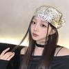 Hip Hop Y2k Print Turban Soft Punk Bandana Elegant Leopard Print Hair Scarf  Outdoor