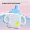 Baby Teether Cartoon Bottle Shape One Piece Soft Flexible Baby Silicone Teether Baby Teething Chew Toys