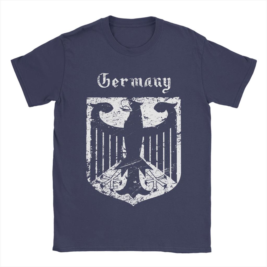 T-shirt Aquila Nera Stemma di Stato Tedesco T-shirt Trendy Cool Manica Corta Top Classici Spiaggia Cotone Girocollo T-shirt Oversize
