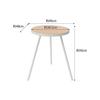 Yamazaki Jitsugyo 5558 Side Table Round White W49XD48XH50cm Tower Mini Table Accessory Holder