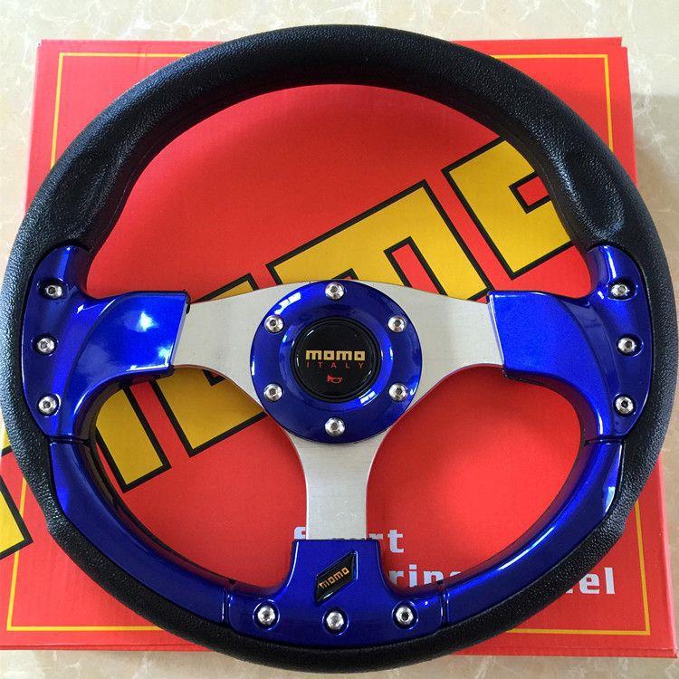 Volan de curse din fibră de carbon de 14 inch - Potrivire universală, Modificat pentru curse de imitație