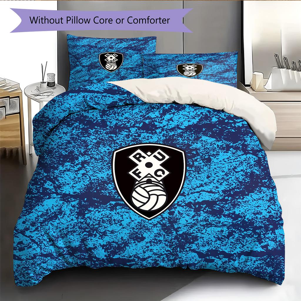 Rotherham United F.C.  Pattern Bedding Quilt Set  Home Decoration  Gift (1 * duvet cover + 2 * pillowcase  without core)