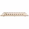 Brown Bed Frame 140 x 220 cm Solid Pine Wood