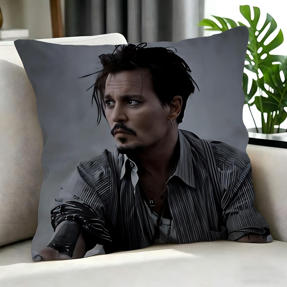 Film Johnny Depp Kissenbezug Kissenbezug Set 4 Stück 50x50 45x45 40x40 Kissenhülle Dekorativ Sofa Heimdekoration
