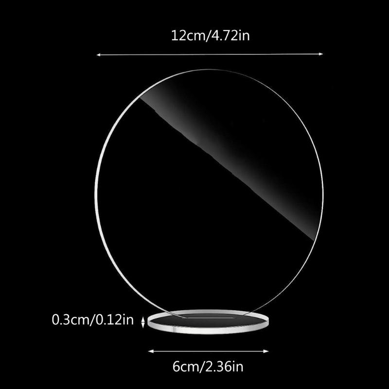 30pcs Acrylic Wedding Table Numbers DIY Blank Clear Display Signs with Base Stand for Wedding Party Table Decoration