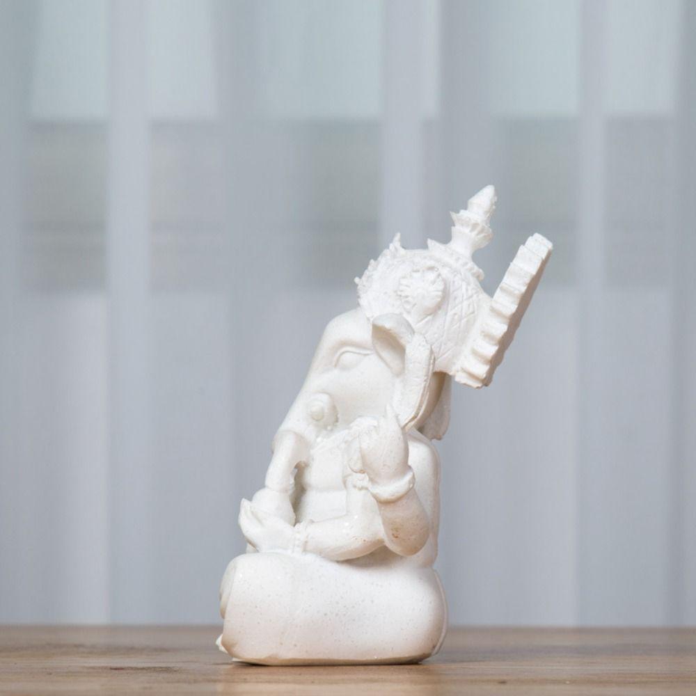 Sitting Meditation Buddhist Figurine Ornament Buddha Elephant Statue  Outdoor Garden