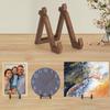 Wooden Photo Display Stand Multifunctional Kitchen Counter Item Display Rack Retro Decorative Stand for Kitchen Counter