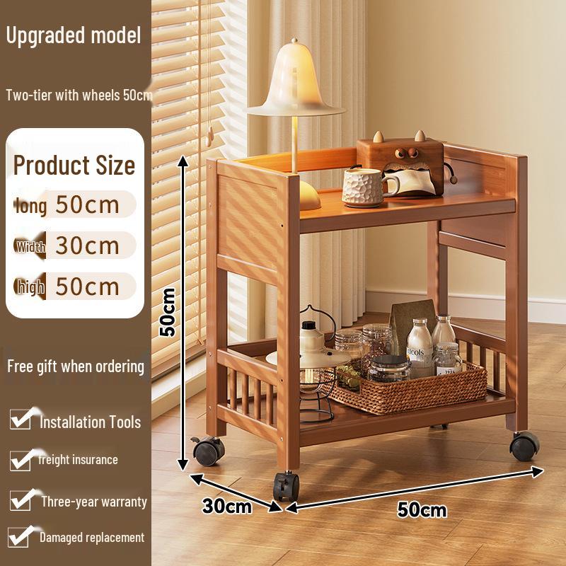 Többszintű mobil tárolóállvány: Álló, többfunkciós kocsi nappalihoz és háztartási cikkekhez.