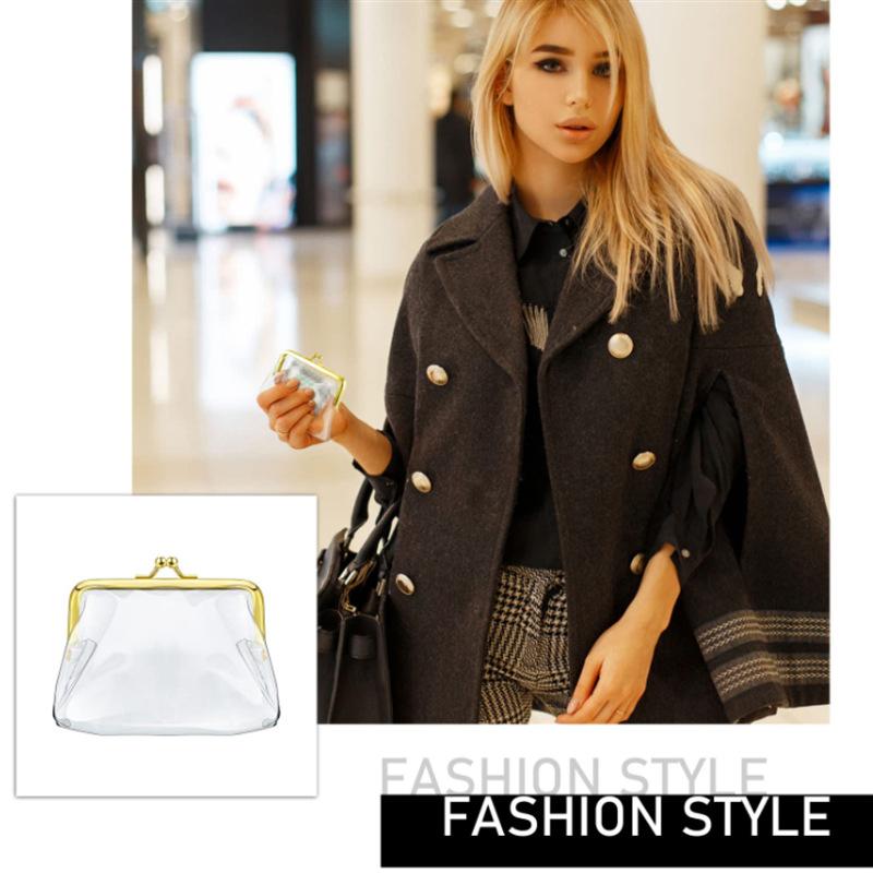 Mini Money Bags Bus Card Iron Mouth Clip Credit Id Card Small  Holder Transparent Coin Purse Change Purse