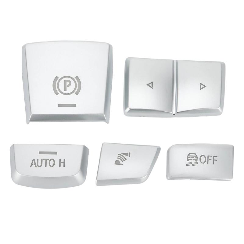 5Pcs Handbrake Gear Shift Panel Side Switch P Button Cover For BMW 5 6 7 Series F10 GT F07 F06 F12 F13 For BMW X3 F25 X4 F26