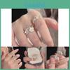 Fashionable Minimalist Forget Me Not Flower Ring For Women Unique Copper Design