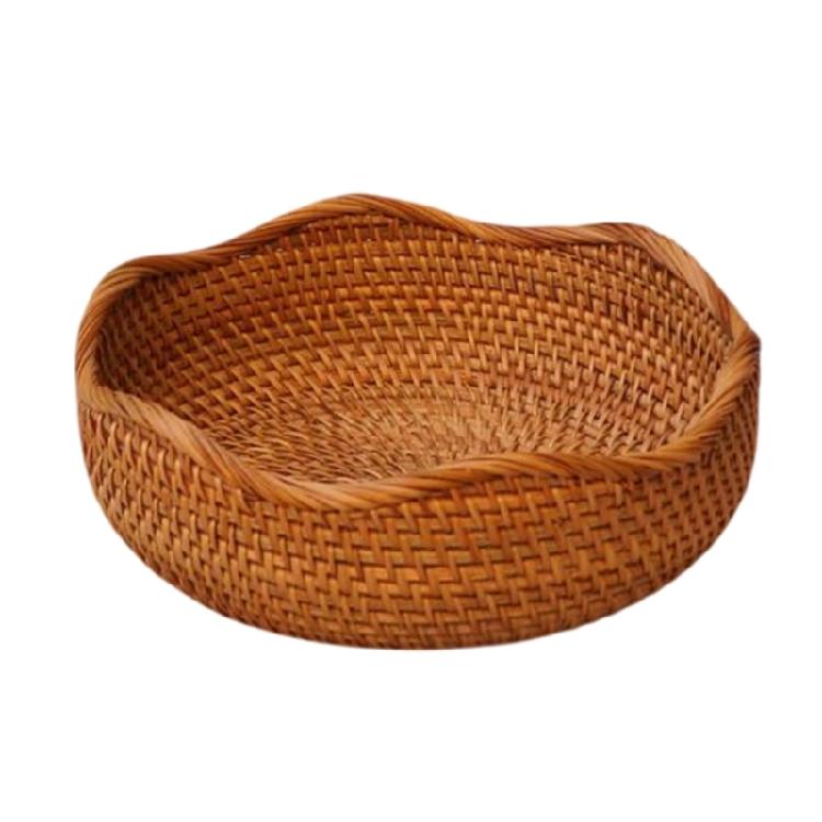 Bread Holder Ventilated Design Multipurpose Storage Basket Natural Fiber For Kitchen Dining Room