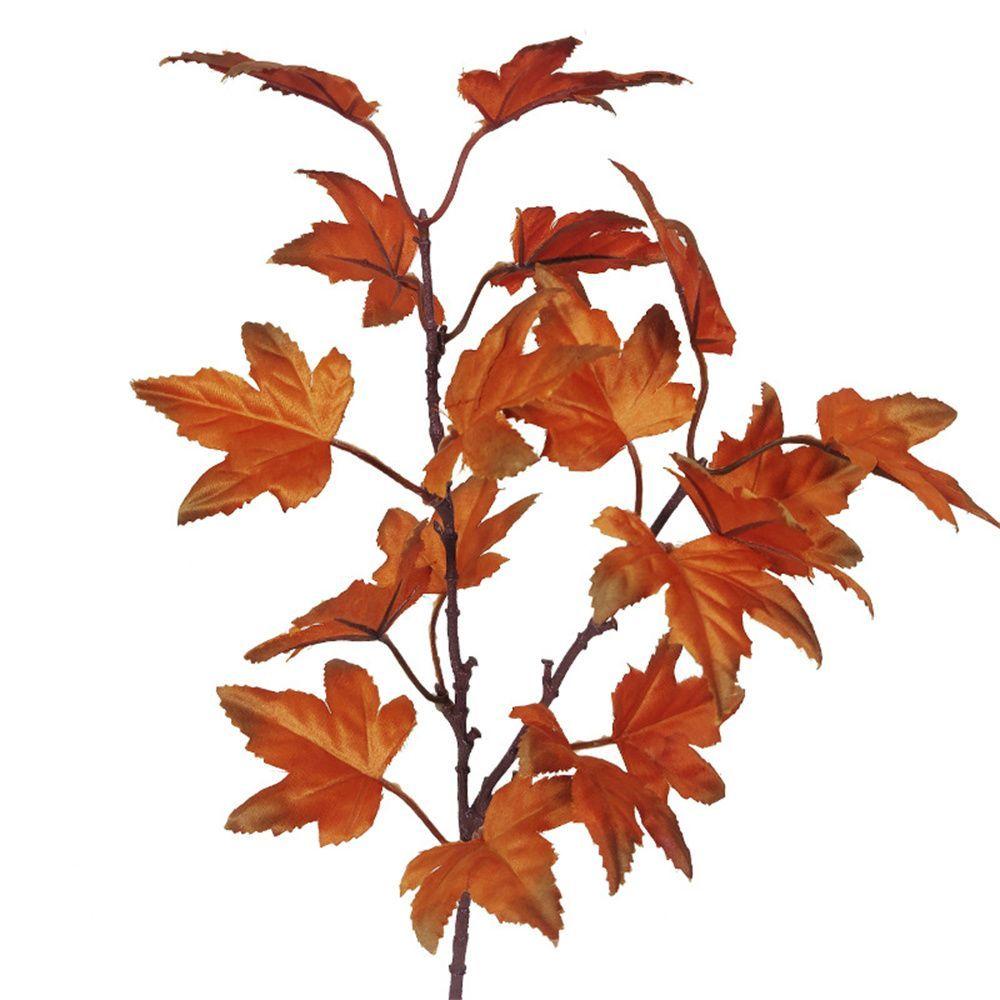 Leaf Stem Plant Home Hotel Thanksgiving Day Wedding Decoration Flower Arrangement Fake Maple Leaf Artificial Plant Harvest Day