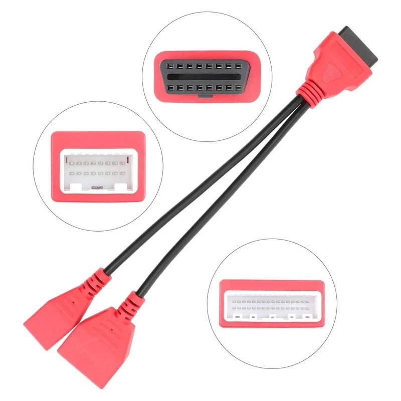 For Nissan 12+8 Adapter FCA Cable For Chrysler OBD2 Connector 12 To 8 Pin/16pin +32pin Diagnostic Cable Car Repair Tool