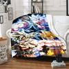 1PC Dragon Ball Z  Print Flannel Blanket, High quality All Seasons, Home Decor, Warmth and Comfort, Perfect for Christmas Gifts