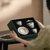 Edenus Dunhuang Flying Apsara Ceramic Gaiwan Tea Set