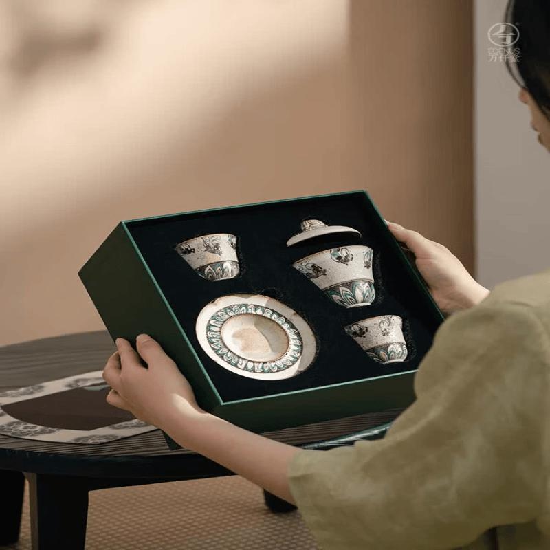 Edenus Dunhuang Co-branded Ceramic Tea Set