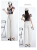 Women's 2025 Tencel High-Waisted Wide-Leg Cropped Jeans - Summer Thin, Straight, Loose, Drapey, Slimming Pants