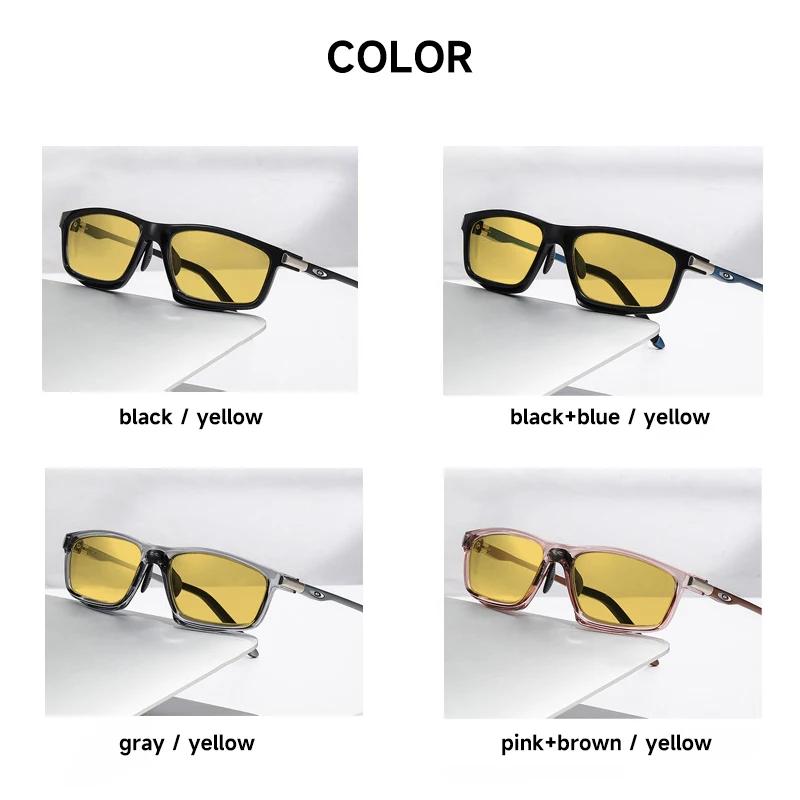 High Quality Polarized Night Vision Sunglasses Men Spring Temple Uv400 Driving Sun Glasses Frame Eyewear