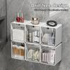 Transparent Bathroom Cotton Stick Makeup Cotton Bathroom Pull-Out Storage Drawer Style Storage Box Under The Mirror Cabinet