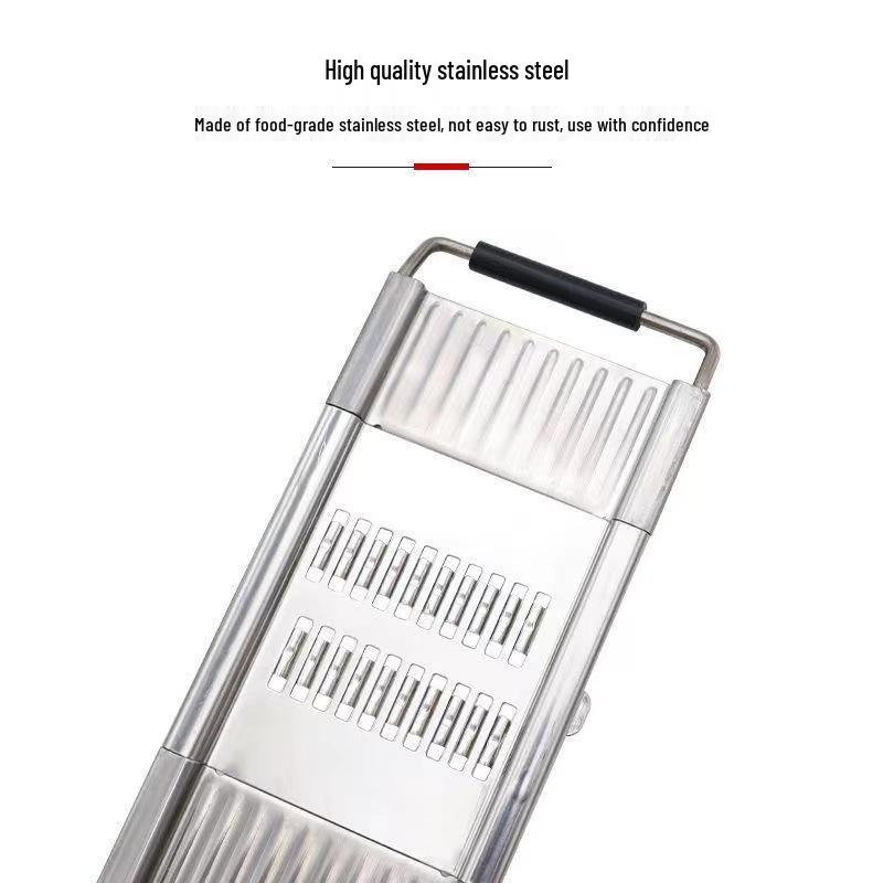 Stainless Steel Manual Vegetable Cutter & Grater - Multifunctional Slicer and Shredder