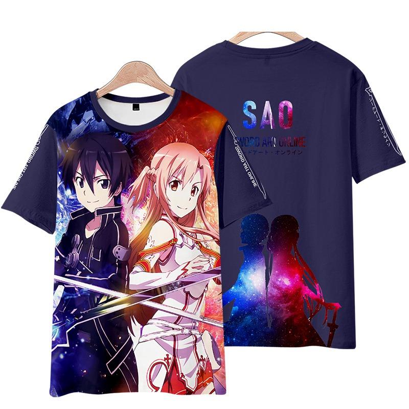 Sword Art Online AnimeT-Shirts Men Women Tee Shirt Short SleeveT Shirt Plus Size Tops