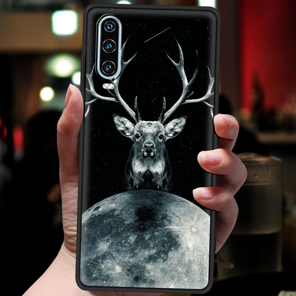Animals Horse Deer Giant Panda Phone Case For Huawei P30 Lite P50 Pro P20 P40 Lite E P Smart Z 2021 Y6 Y7 Y9 2019 Y6p Y9s Cover