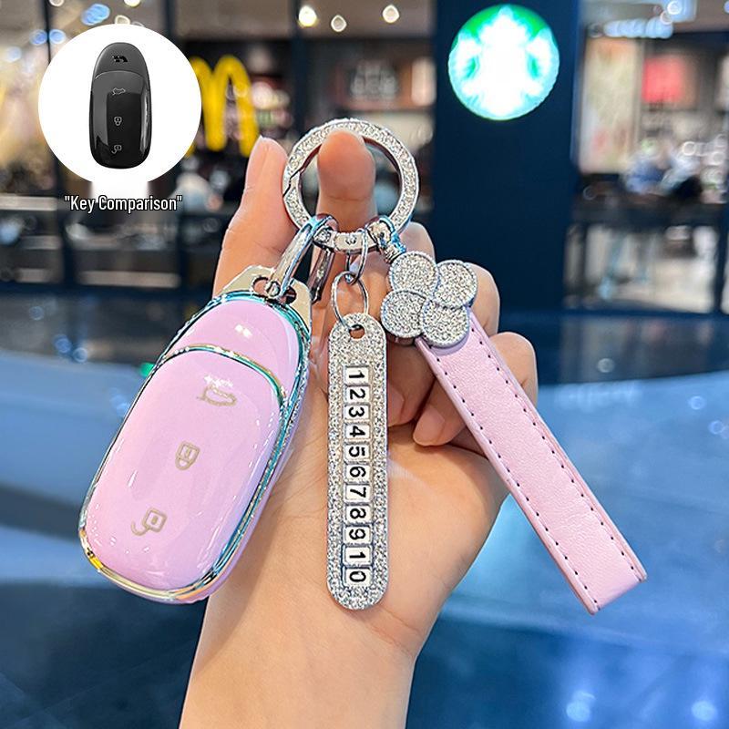 High-End Full-Coverage Car Key Cases & Buckles for 2020-2021 Li Auto ONE Models