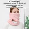 Solid Winter Warm Collor Ring Scarf Thickened Plush Windproof Neck Gaiter Cold-Proof Outdoor Skiing Running Men Women Muffler