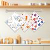 Cleaning Cloth Reusable Kitchen Dish Towels Eco-friendly Microfiber Colorful Floral Pattern Dishcloths Lint Free Washable Duster Rags Tea Towels