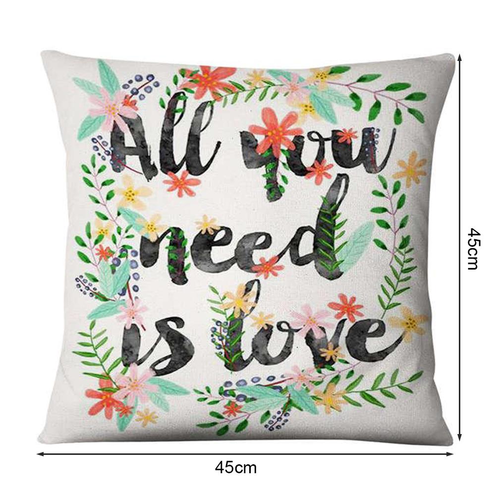 letter throw pillow