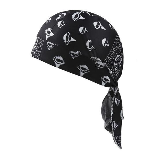 Paisley Cooling Headscarf Sweat Wicking Cap Set Straps Elastic Adjustable Fit Breathable Hand