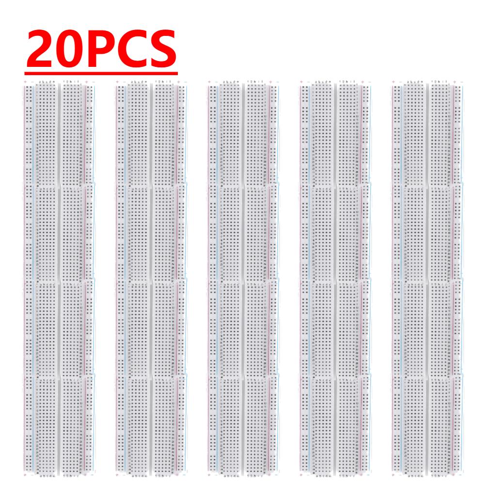 1-30 STÜCK 400 Lötpunkte Lötloser PCB-Steckplatine Universal-Test-Prototypplatine Lötloser PCB-Steckplatine für Experiment-Test-Roboter