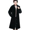 Large size imitation mink coat for women's medium and long loose mother outfit imitation mink fur coat for women