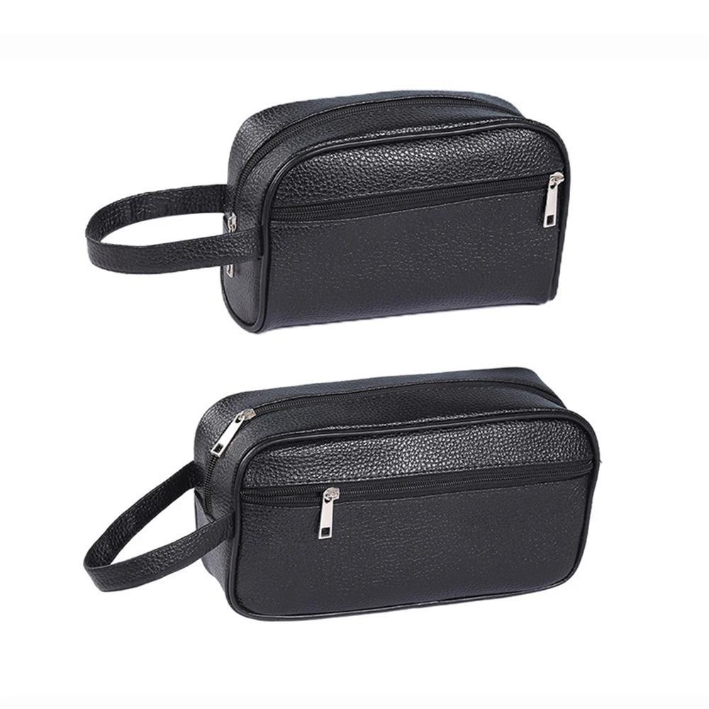 Woman Coametics Bag Men Handbag Fashion Pu Leather Phone Wristlet Bag Casual Toiletry Bag Small Purse Handbags Wallet