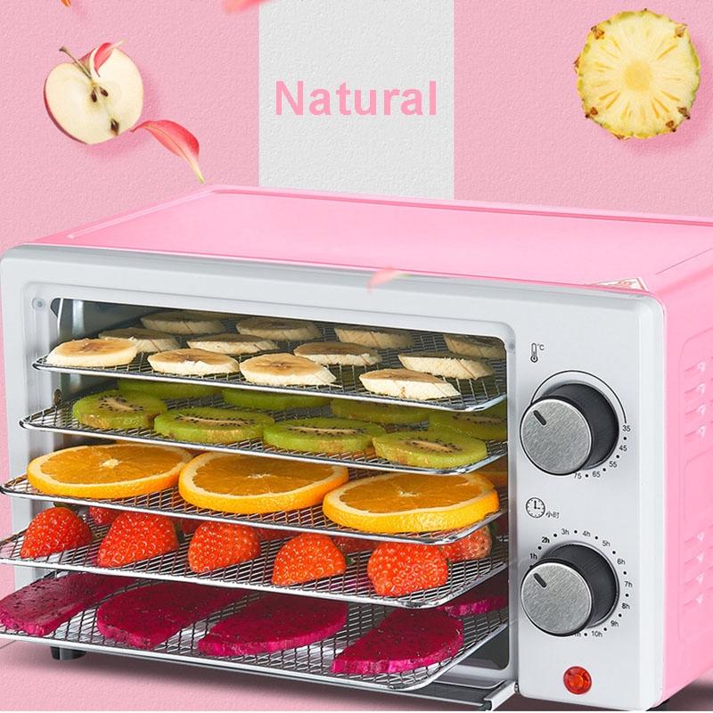 300W Stainless Steel Electric Food Dehydrator Dried Fruit Machine Vegetable Dryer Beef Jerky Meat Drying Machine