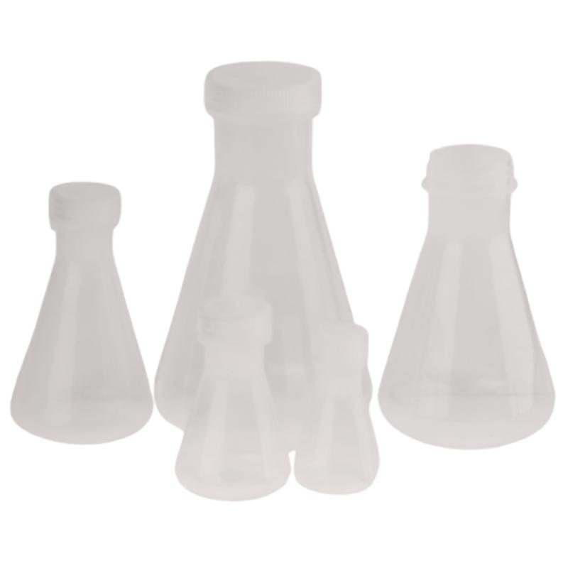 50Ml To 1000Ml Lab Plastic Erlenmeyer Flask Conical Container Bottle With Screw Cap For Laboratory Experiment