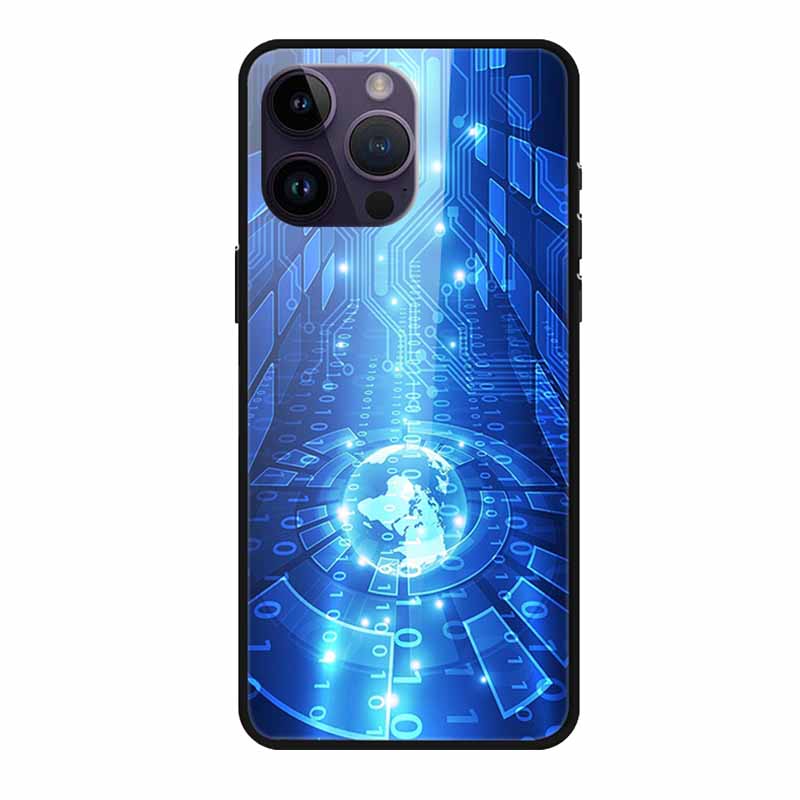 Tempered Glass Case For iphone 15 Pro Max Case Hard Glass Back Cover Soft TPU Bumper For iphone 16 Pro Max Phone Case 16Pro Max