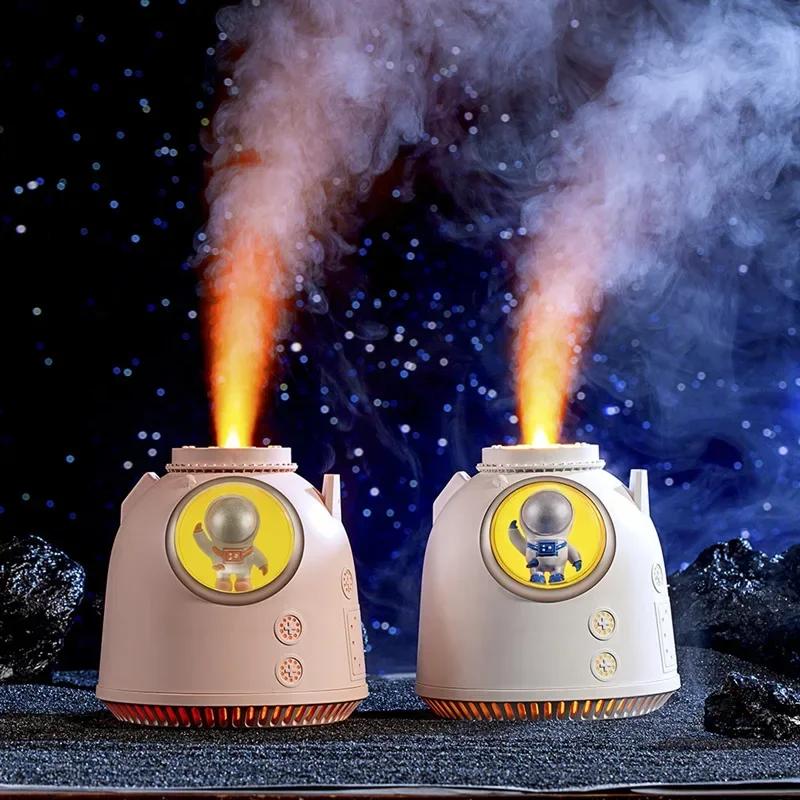 

USB Мини-увлажнитель воздуха Увлажнитель воздуха Креативная капсула для спуска астронавтов Космическая капсула Увлажнитель воздуха с ночником белый
