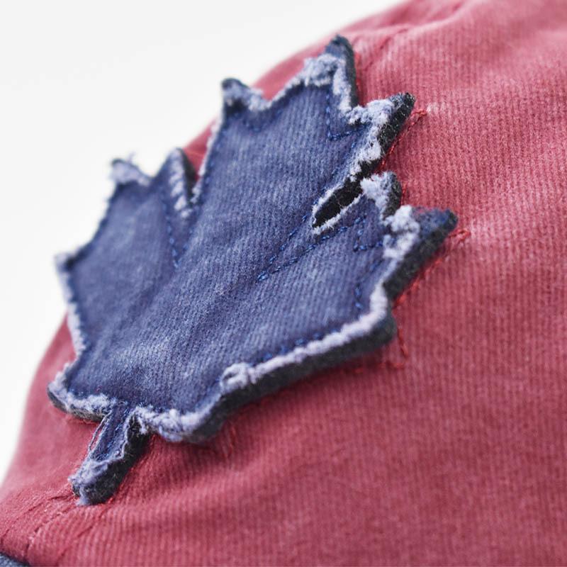 New Canadian Maple Leaf Pattern Baseball Cap Men and Women Baseball Cap Pure Cotton Versatile Baseball Cap